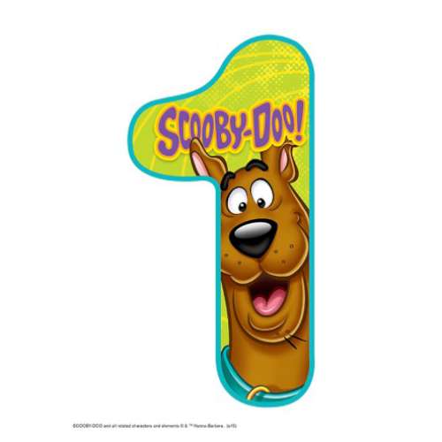 Scooby Doo Number 1 Edible Icing Image - Click Image to Close